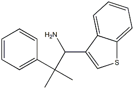 1-(1-benzothiophen-3-yl)-2-methyl-2-phenylpropan-1-amine Struktur