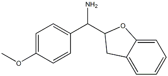 1-(2,3-dihydro-1-benzofuran-2-yl)-1-(4-methoxyphenyl)methanamine Struktur