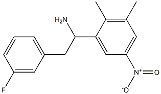 1-(2,3-dimethyl-5-nitrophenyl)-2-(3-fluorophenyl)ethan-1-amine Struktur