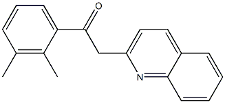 1-(2,3-dimethylphenyl)-2-(quinolin-2-yl)ethan-1-one Struktur