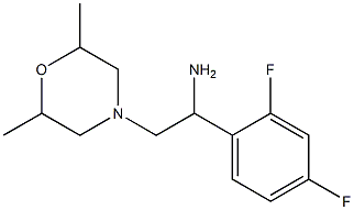 1-(2,4-difluorophenyl)-2-(2,6-dimethylmorpholin-4-yl)ethanamine Struktur