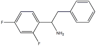 1-(2,4-difluorophenyl)-2-phenylethan-1-amine Struktur