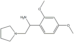 1-(2,4-dimethoxyphenyl)-2-pyrrolidin-1-ylethanamine Struktur