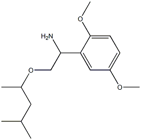 1-(2,5-dimethoxyphenyl)-2-[(4-methylpentan-2-yl)oxy]ethan-1-amine Struktur