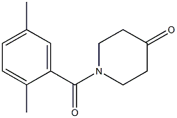 1-(2,5-dimethylbenzoyl)piperidin-4-one Struktur