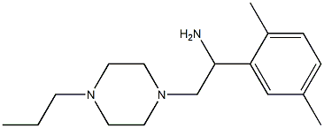 1-(2,5-dimethylphenyl)-2-(4-propylpiperazin-1-yl)ethanamine Struktur