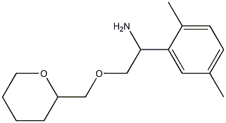 1-(2,5-dimethylphenyl)-2-(oxan-2-ylmethoxy)ethan-1-amine Struktur