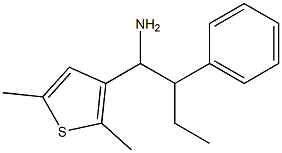 1-(2,5-dimethylthiophen-3-yl)-2-phenylbutan-1-amine Struktur