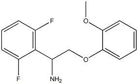 1-(2,6-difluorophenyl)-2-(2-methoxyphenoxy)ethanamine Struktur