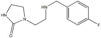 1-(2-{[(4-fluorophenyl)methyl]amino}ethyl)imidazolidin-2-one Struktur