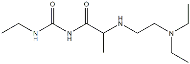 1-(2-{[2-(diethylamino)ethyl]amino}propanoyl)-3-ethylurea Struktur