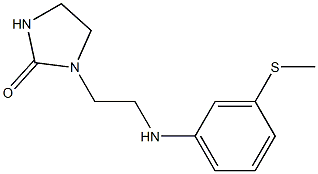 1-(2-{[3-(methylsulfanyl)phenyl]amino}ethyl)imidazolidin-2-one Struktur