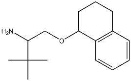 1-(2-amino-3,3-dimethylbutoxy)-1,2,3,4-tetrahydronaphthalene Struktur