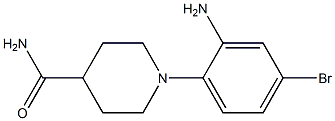 1-(2-amino-4-bromophenyl)piperidine-4-carboxamide Struktur