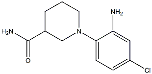 1-(2-amino-4-chlorophenyl)piperidine-3-carboxamide Struktur