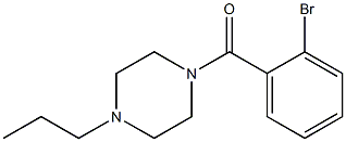 1-(2-bromobenzoyl)-4-propylpiperazine Struktur