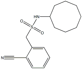 1-(2-cyanophenyl)-N-cyclooctylmethanesulfonamide Struktur