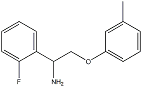 1-(2-fluorophenyl)-2-(3-methylphenoxy)ethanamine Struktur