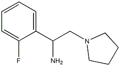 1-(2-fluorophenyl)-2-pyrrolidin-1-ylethanamine Struktur