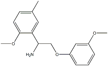 1-(2-methoxy-5-methylphenyl)-2-(3-methoxyphenoxy)ethanamine Struktur