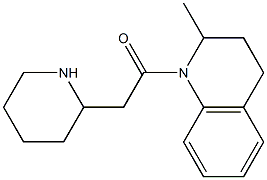 1-(2-methyl-1,2,3,4-tetrahydroquinolin-1-yl)-2-(piperidin-2-yl)ethan-1-one Struktur