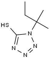 1-(2-methylbutan-2-yl)-1H-1,2,3,4-tetrazole-5-thiol Struktur