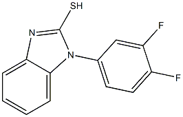 1-(3,4-difluorophenyl)-1H-1,3-benzodiazole-2-thiol Struktur