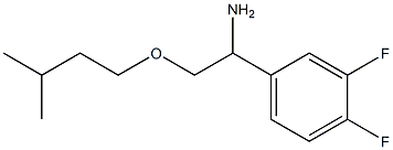 1-(3,4-difluorophenyl)-2-(3-methylbutoxy)ethan-1-amine Struktur