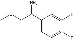 1-(3,4-difluorophenyl)-2-methoxyethanamine Struktur