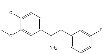 1-(3,4-dimethoxyphenyl)-2-(3-fluorophenyl)ethanamine Struktur