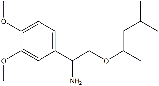 1-(3,4-dimethoxyphenyl)-2-[(4-methylpentan-2-yl)oxy]ethan-1-amine Struktur