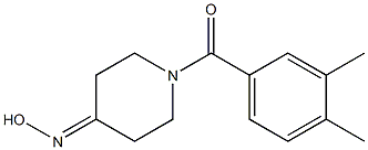 1-(3,4-dimethylbenzoyl)piperidin-4-one oxime Struktur