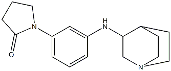 1-(3-{1-azabicyclo[2.2.2]octan-3-ylamino}phenyl)pyrrolidin-2-one Struktur