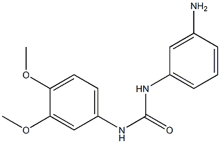 1-(3-aminophenyl)-3-(3,4-dimethoxyphenyl)urea Struktur