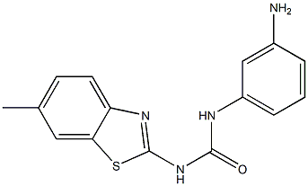 1-(3-aminophenyl)-3-(6-methyl-1,3-benzothiazol-2-yl)urea Struktur