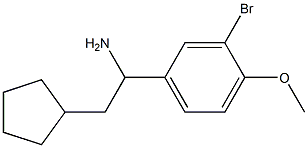 1-(3-bromo-4-methoxyphenyl)-2-cyclopentylethan-1-amine Struktur