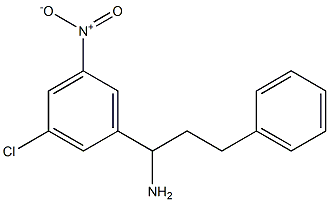 1-(3-chloro-5-nitrophenyl)-3-phenylpropan-1-amine Struktur