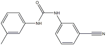 1-(3-cyanophenyl)-3-(3-methylphenyl)urea Struktur