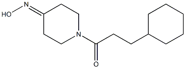 1-(3-cyclohexylpropanoyl)piperidin-4-one oxime Struktur