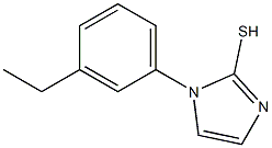 1-(3-ethylphenyl)-1H-imidazole-2-thiol Struktur