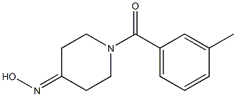 1-(3-methylbenzoyl)piperidin-4-one oxime Struktur