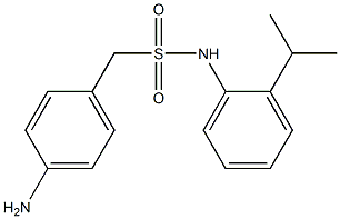 1-(4-aminophenyl)-N-[2-(propan-2-yl)phenyl]methanesulfonamide Struktur