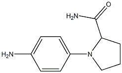 1-(4-aminophenyl)pyrrolidine-2-carboxamide Struktur