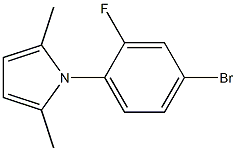 1-(4-bromo-2-fluorophenyl)-2,5-dimethyl-1H-pyrrole Struktur