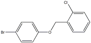 1-(4-bromophenoxymethyl)-2-chlorobenzene Struktur