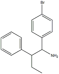 1-(4-bromophenyl)-2-phenylbutan-1-amine Struktur