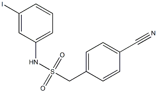 1-(4-cyanophenyl)-N-(3-iodophenyl)methanesulfonamide Struktur