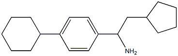 1-(4-cyclohexylphenyl)-2-cyclopentylethan-1-amine Struktur