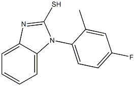 1-(4-fluoro-2-methylphenyl)-1H-1,3-benzodiazole-2-thiol Struktur