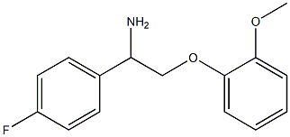 1-(4-fluorophenyl)-2-(2-methoxyphenoxy)ethanamine Struktur